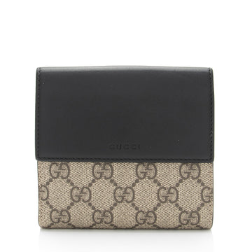 Gucci GG Supreme French Wallet (SHF-R0B4E3)
