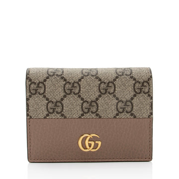 Gucci GG Supreme GG Marmont Card Case Wallet (SHF-38xYSP)