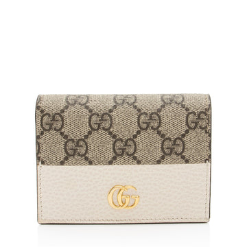 Gucci GG Supreme GG Marmont Card Case (SHF-bZF8Z2)