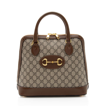 Gucci GG Supreme Horsebit 1955 Medium Top Handle (SHF-s7mzQw)