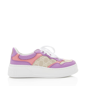 Gucci GG Supreme Leather Interlocking G Chunky Sneakers - Size 9.5 / 39.5 (SHF-qJS3uj)
