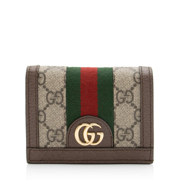 Gucci GG Supreme Ophidia Card Case Wallet (SHF-23684)