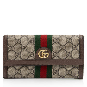 Gucci GG Supreme Ophidia Continental Wallet (SHF-5si9cW)