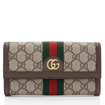 Gucci GG Supreme Ophidia Continental Wallet (SHF-9eFlU0)