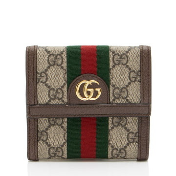 Gucci GG Supreme Ophidia French Wallet (SHF-4smeCs)