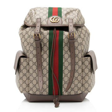 Gucci GG Supreme Ophidia Medium Backpack (SHF-23365)