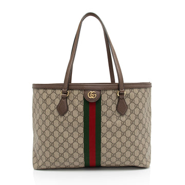 Gucci GG Supreme Ophidia Medium Shopping Tote (SHF-O2VjKy)