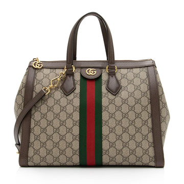 Gucci GG Supreme Ophidia Medium Top Handle Tote (SHF-EN4BhR)