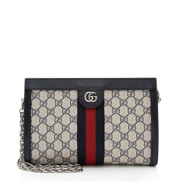 Gucci GG Supreme Ophidia Small Chain Shoulder Bag (SHF-lE2p5v)