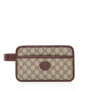 Gucci GG Supreme Toiletry Travel Pouch