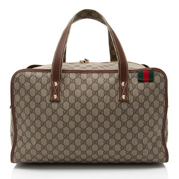 Gucci GG Supreme Web Loop Medium Duffle Bag (SHF-YShwwJ)