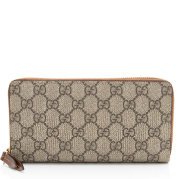 Gucci GG Supreme Zip Around Wallet