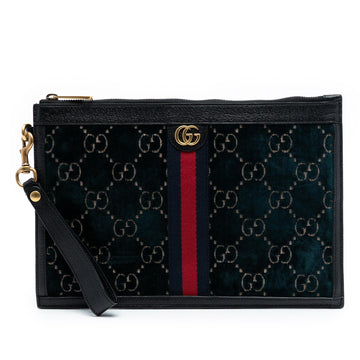 Gucci GG Velvet Ophidia Clutch