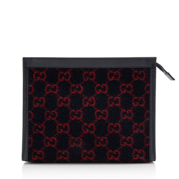 Gucci GG Wool Zip Pouch (SHF-22717)