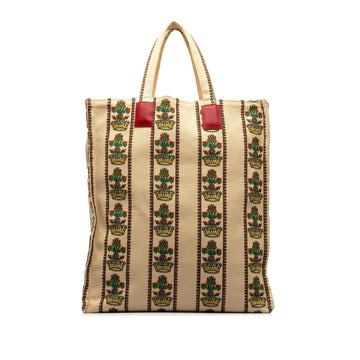 Gucci Garden Store Floral Vertical Tote (SHG-CCQyLP)