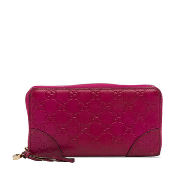 Gucci Guccissima Bree Zip Around Long Wallet (SHG-zoUKG1)