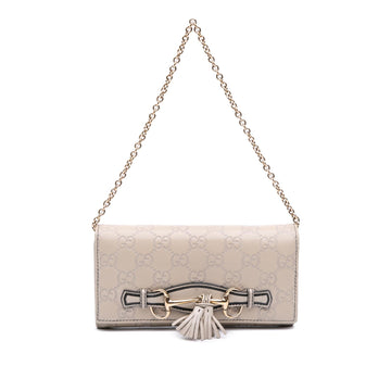Gucci Guccissima Emily Wallet On Chain