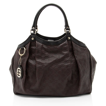 Gucci Guccissima Leather Sukey Large Tote
