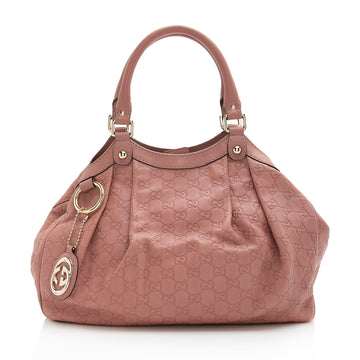 Gucci Guccissima Leather Sukey Medium Tote (SHF-22673)