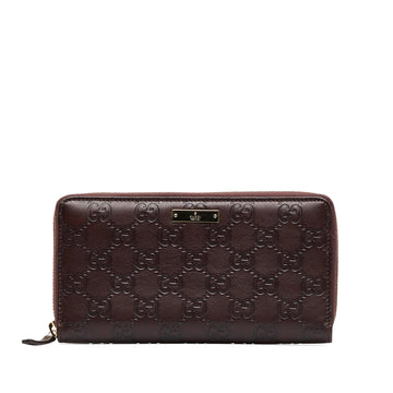 Gucci Guccissima Zip Around Long Wallet (SHG-jqu9u9)