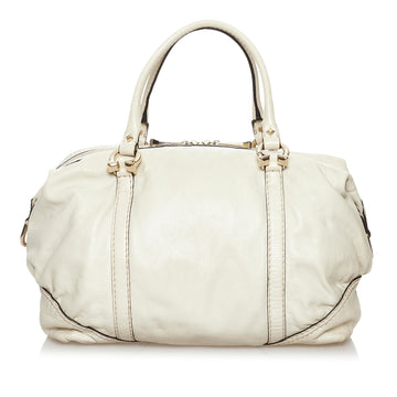 Gucci Horsebit Nail Leather Boston Bag (SHG-37230)