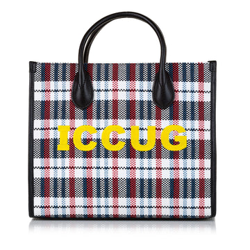 Gucci ICCUG Canvas Satchel (SHG-bahiba)