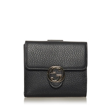Gucci Interlocking G Leather Small Wallet (SHG-35037)
