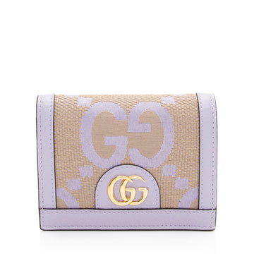 Gucci Jumbo GG Canvas Compact Wallet