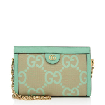 Gucci Jumbo GG Canvas Ophidia Medium Chain Shoulder Bag