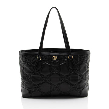 Gucci Jumbo GG Matelasse Leather Ophidia Large Shopping Tote
