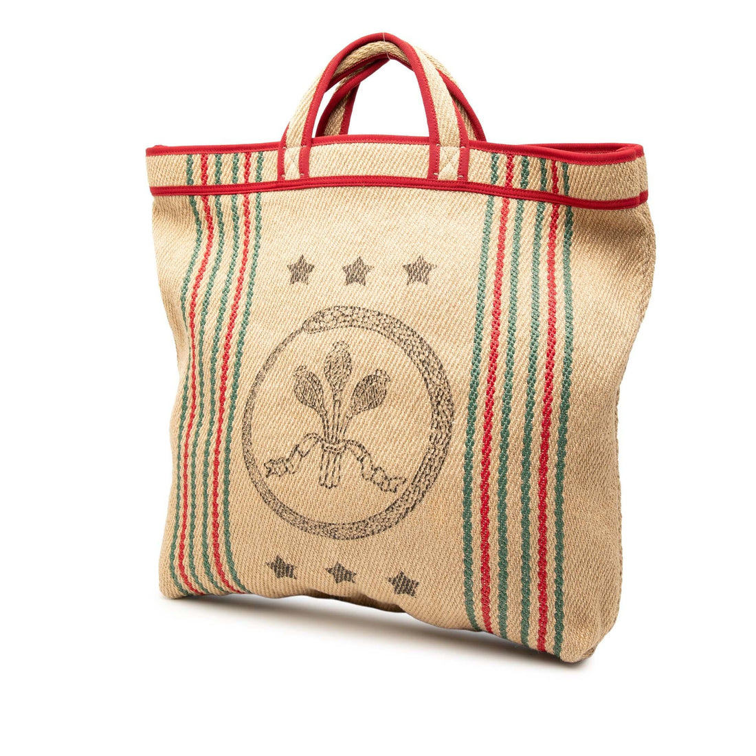 Gucci Jute Arles Printed Tote