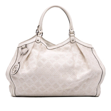 Gucci Large Diamante Raffia Sukey Tote