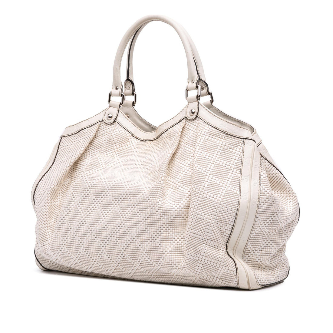 Gucci Large Diamante Raffia Sukey Tote