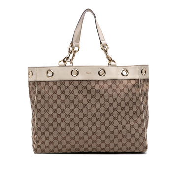 Gucci Large GG Canvas Positano Tote