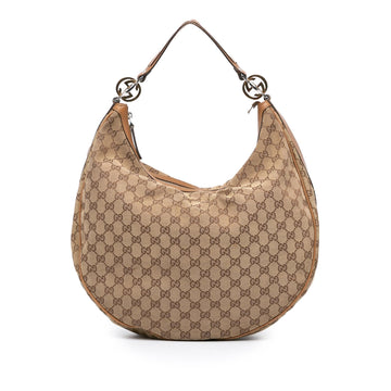 Gucci Large GG Canvas Twins Hobo