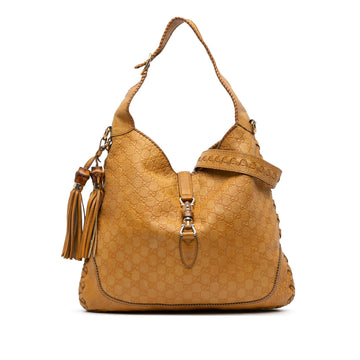 Gucci Large Guccissima New Jackie Satchel