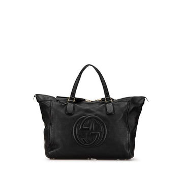 Gucci Large Leather Soho Zip Tote