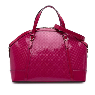 Gucci Large Microguccissima Patent Nice Dome Satchel