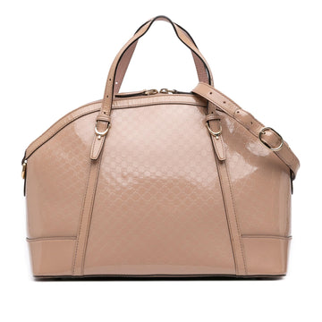 Gucci Large Microguccissima Patent Nice Dome Satchel