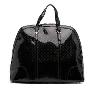 Gucci Large Microguccissima Patent Nice Dome Top Handle Bag