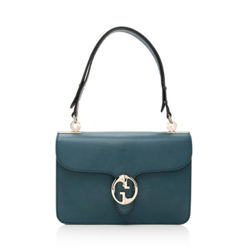 Gucci Leather 1973 Flap Medium Shoulder Bag (SHF-22205)