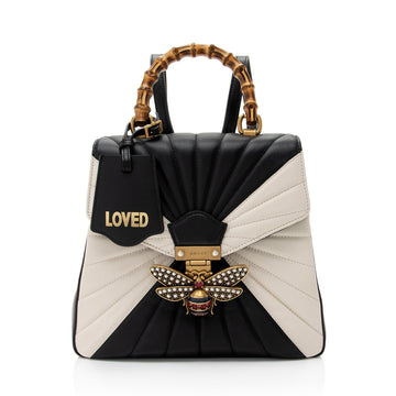 Gucci Leather Bamboo Queen Margaret Top Handle Backpack (SHF-29uUkT)