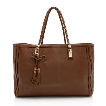 Gucci Leather Bella Medium Tote (SHF-22900)