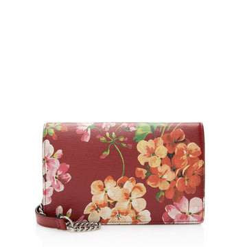 Gucci Leather Blooms Wallet on Chain Bag (SHF-22823)