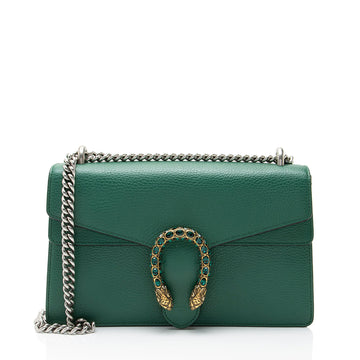 Gucci Leather Crystal Dionysus Medium Shoulder Bag