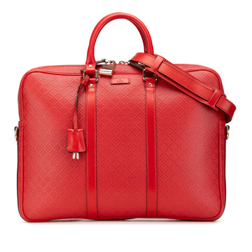 Gucci Leather Diamante Business Bag