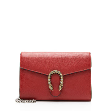 Gucci Leather Dionysus Chain Wallet (SHF-23049)