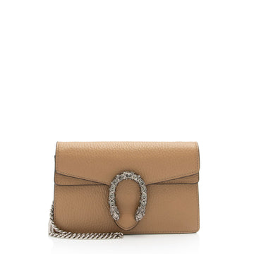 Gucci Leather Dionysus Super Mini Bag (SHF-B1JkXs)