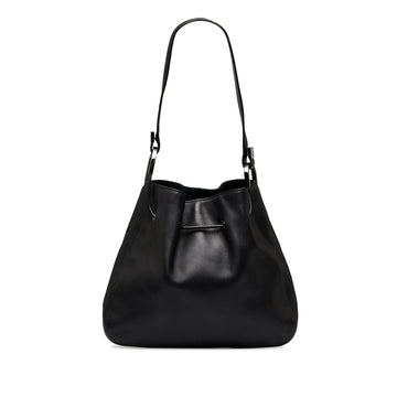 Gucci Leather Drawstring Shoulder Bag (SHG-RSAtpw)