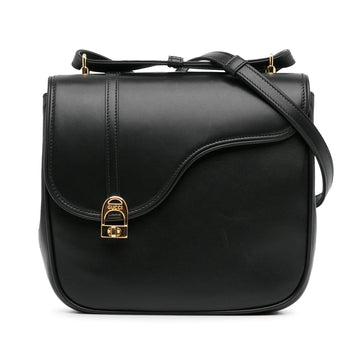 Gucci Leather Equestrian Crossbody (SHG-QcHVyT)
